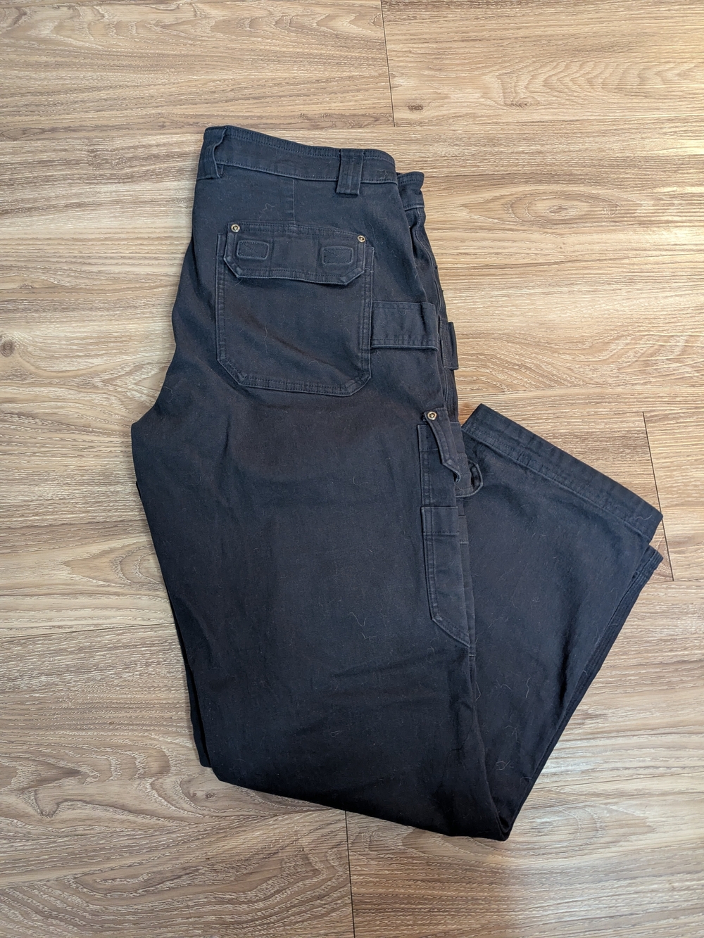 Duluth Trading Co Blue Cargo Work Pants 38